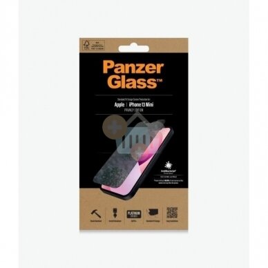 Apsauginis stiklas Apple iPhone 13 mini (Juodas ) PanzerGlass Premium +++ TOP Privatumas