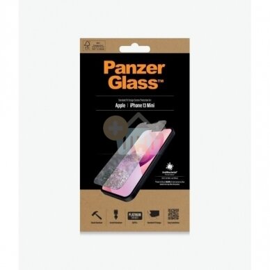 Apsauginis stiklas Apple iPhone 13 mini (Skaidrus ) PanzerGlass Premium +++ TOP Saugumas Apsauginis stiklas Apple iPhone 13 mini (Skaidrus ) PanzerGlass Premium +++ TOP Saugumas