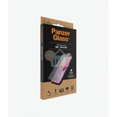 Apsauginis stiklas Apple iPhone 13 mini (Skaidrus ) PanzerGlass Premium +++ TOP Saugumas 2 Apsauginis stiklas Apple iPhone 13 mini (Skaidrus ) PanzerGlass Premium +++ TOP Saugumas 2