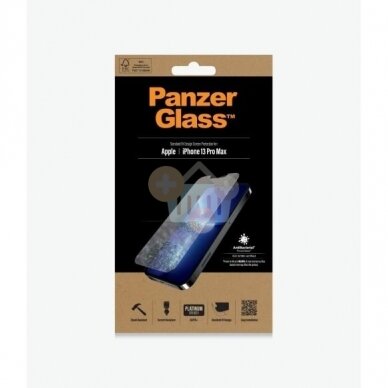 Apsauginis stiklas Apple iPhone 13 Pro Max (Skaidrus ) PanzerGlass Premium +++ TOP Saugumas
