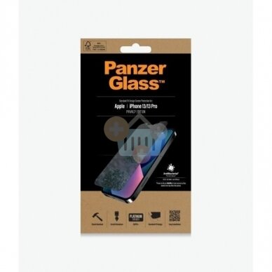 Apsauginis stiklas Apple iPhone 13/13 Pro (Juodas ) PanzerGlass Premium +++ TOP Privatumas Apsauginis stiklas Apple iPhone 13/13 Pro (Juodas ) PanzerGlass Premium +++ TOP Privatumas