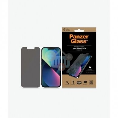 Apsauginis stiklas Apple iPhone 13/13 Pro (Juodas ) PanzerGlass Premium +++ TOP Privatumas 1