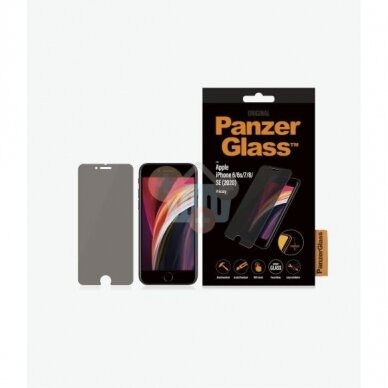 Apsauginis stiklas Apple IPhone 6/6s/7/8/SE (2020) (Skaidrus) PanzerGlass Premium +++ TOP Privatumas 1