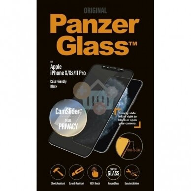 Apsauginis stiklas Apple iPhone X/Xs/11 Pro (Skaidrus) PanzerGlass Premium +++ TOP Privatumas