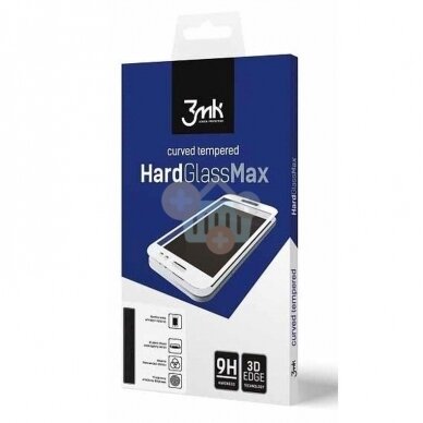Apsauginis stiklas Huawei P30 Pro 3MK HardGlass Max ™ (juodas) +++ TOP kokybė Apsauginis stiklas Huawei P30 Pro 3MK HardGlass Max ™ (juodas) +++ TOP kokybė