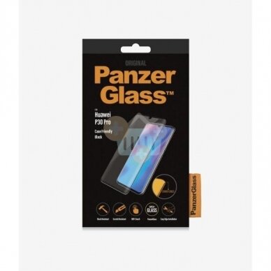 Apsauginis stiklas Huawei P30 Pro (Juodas) PanzerGlass Premium +++ TOP Saugumas