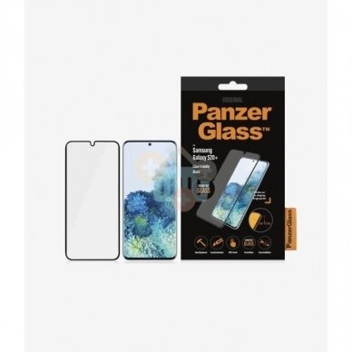 Apsauginis stiklas Samsung Galaxy S20+ (Juodas) PanzerGlass Premium +++ TOP Saugumas 1