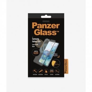 Apsauginis stiklas Samsung Galaxy S20+ (Juodas) PanzerGlass Premium +++ TOP Saugumas