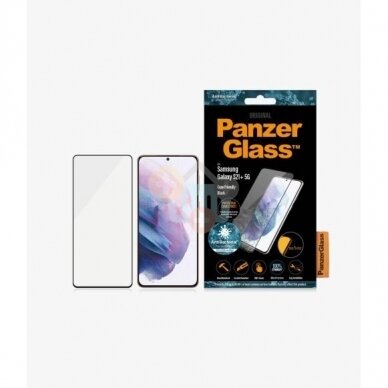Apsauginis stiklas Samsung Galaxy S21+ (Juodas) PanzerGlass Premium +++ TOP Saugumas 2
