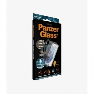 Apsauginis stiklas Samsung Galaxy S21+ (Juodas) PanzerGlass Premium +++ TOP Saugumas 1