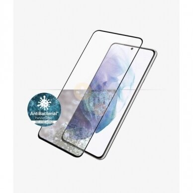 Apsauginis stiklas Samsung Galaxy S21+ (Juodas) PanzerGlass Premium +++ TOP Saugumas 4