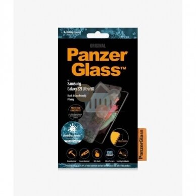 Apsauginis stiklas Samsung Galaxy S21 Ultra (Juodas) PanzerGlass Premium +++ TOP Privatumas Apsauginis stiklas Samsung Galaxy S21 Ultra (Juodas) PanzerGlass Premium +++ TOP Privatumas