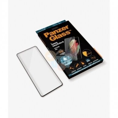 Apsauginis stiklas Samsung Galaxy S21 Ultra (Juodas) PanzerGlass Premium +++ TOP Saugumas 2