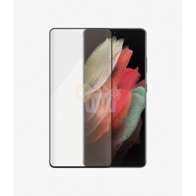 Apsauginis stiklas Samsung Galaxy S21 Ultra (Juodas) PanzerGlass Premium +++ TOP Saugumas 5