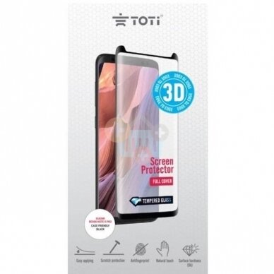 Apsauginis stiklas Xiaomi Redmi Note 8 Pro, Toti Full Cover ( lenktas, juodas) +++ TOP Balansas Apsauginis stiklas Xiaomi Redmi Note 8 Pro, Toti Full Cover ( lenktas, juodas) +++ TOP Balansas