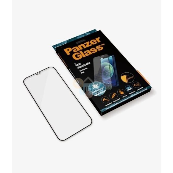 Apsauginis stiklas Apple iPhone 12 Mini (Juodas) PanzerGlass Premium +++ TOP Saugumas 2 Apsauginis stiklas Apple iPhone 12 Mini (Juodas) PanzerGlass Premium +++ TOP Saugumas 2