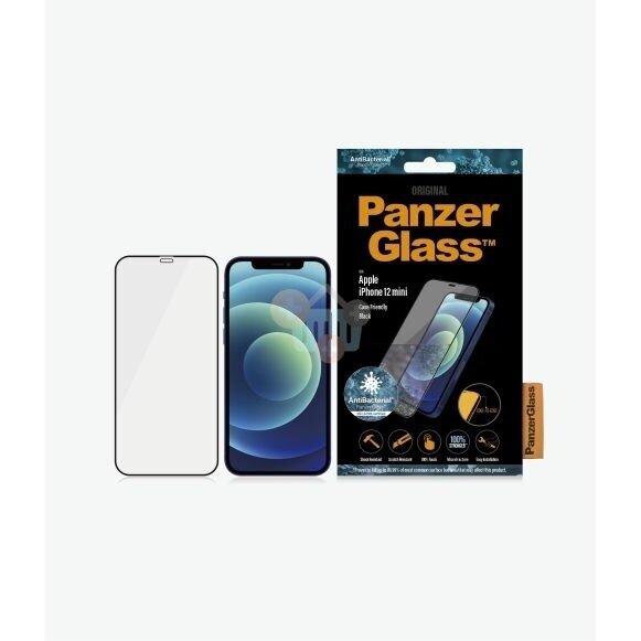 Apsauginis stiklas Apple iPhone 12 Mini (Juodas) PanzerGlass Premium +++ TOP Saugumas 1 Apsauginis stiklas Apple iPhone 12 Mini (Juodas) PanzerGlass Premium +++ TOP Saugumas 1