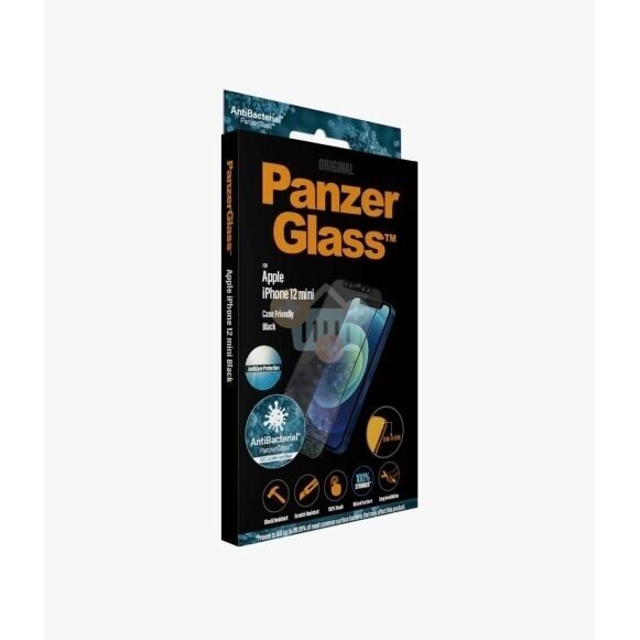 Apsauginis stiklas Apple iPhone 12 Mini (Juodas) PanzerGlass Premium +++ TOP Saugumas 3 Apsauginis stiklas Apple iPhone 12 Mini (Juodas) PanzerGlass Premium +++ TOP Saugumas 3