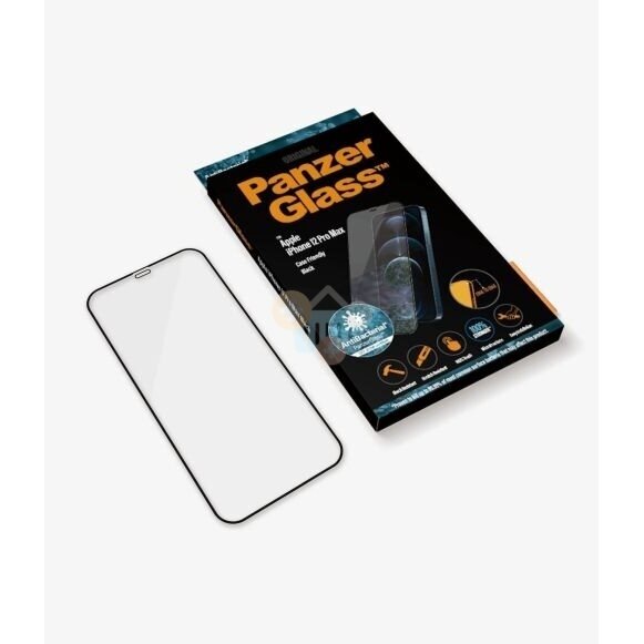 Apsauginis stiklas Apple iPhone 12 Pro Max (Juodas) PanzerGlass Premium +++ TOP Saugumas 2