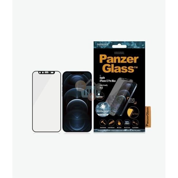 Apsauginis stiklas Apple iPhone 12 Pro Max (Juodas) PanzerGlass Premium +++ TOP Saugumas 1 Apsauginis stiklas Apple iPhone 12 Pro Max (Juodas) PanzerGlass Premium +++ TOP Saugumas 1