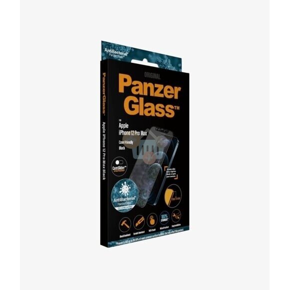 Apsauginis stiklas Apple iPhone 12 Pro Max (Juodas) PanzerGlass Premium +++ TOP Saugumas 2 Apsauginis stiklas Apple iPhone 12 Pro Max (Juodas) PanzerGlass Premium +++ TOP Saugumas 2