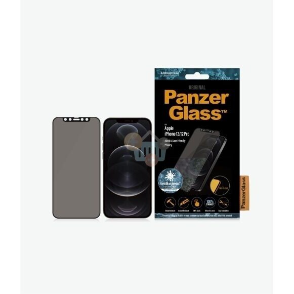 Apsauginis stiklas Apple iPhone 12/12 Pro (Juodas) PanzerGlass Premium +++ TOP Privatumas 1 Apsauginis stiklas Apple iPhone 12/12 Pro (Juodas) PanzerGlass Premium +++ TOP Privatumas 1