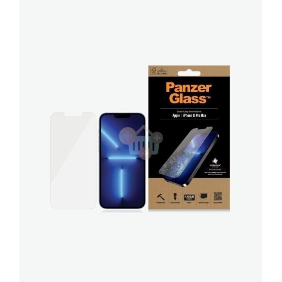 Apsauginis stiklas Apple iPhone 13 Pro Max (Skaidrus ) PanzerGlass Premium +++ TOP Saugumas 1 Apsauginis stiklas Apple iPhone 13 Pro Max (Skaidrus ) PanzerGlass Premium +++ TOP Saugumas 1