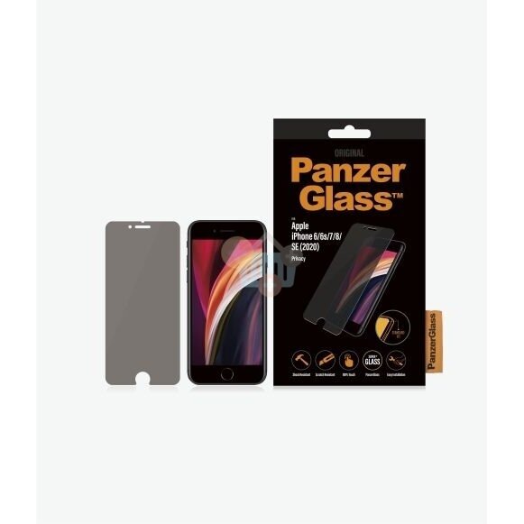 Apsauginis stiklas Apple IPhone 6/6s/7/8/SE (2020) (Skaidrus) PanzerGlass Premium +++ TOP Privatumas 1