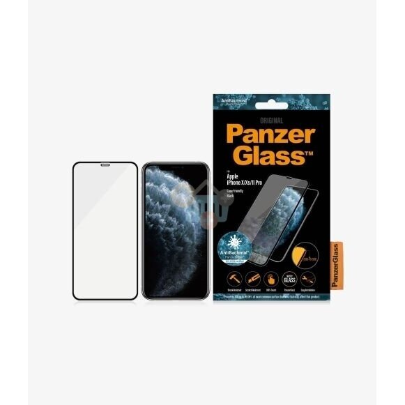 Apsauginis stiklas Apple iPhone X/Xs/11 Pro (Juodas) PanzerGlass Premium +++ TOP Saugumas 2 Apsauginis stiklas Apple iPhone X/Xs/11 Pro (Juodas) PanzerGlass Premium +++ TOP Saugumas 2