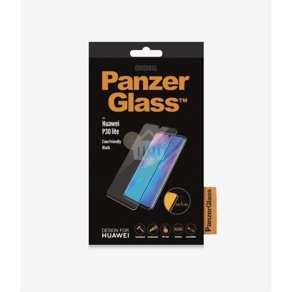 Apsauginis stiklas Huawei P30 lite (Juodas) PanzerGlass Premium +++ TOP Saugumas Apsauginis stiklas Huawei P30 lite (Juodas) PanzerGlass Premium +++ TOP Saugumas