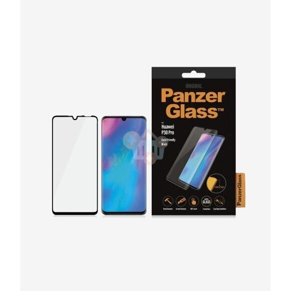 Apsauginis stiklas Huawei P30 Pro (Juodas) PanzerGlass Premium +++ TOP Saugumas 1