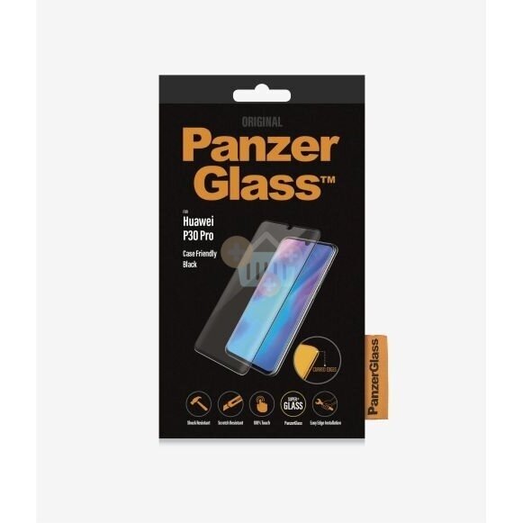 Apsauginis stiklas Huawei P30 Pro (Juodas) PanzerGlass Premium +++ TOP Saugumas