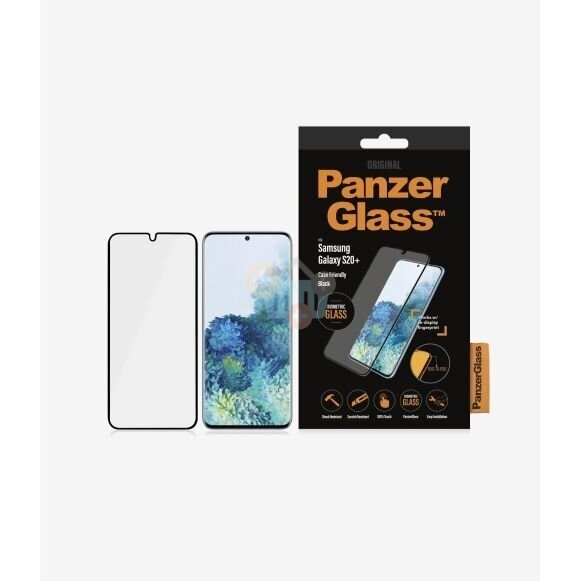 Apsauginis stiklas Samsung Galaxy S20+ (Juodas) PanzerGlass Premium +++ TOP Saugumas 1