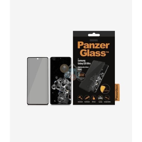 Apsauginis stiklas Samsung Galaxy S20 Ultra (Juodas) PanzerGlass Premium +++ TOP Privatumas 1 Apsauginis stiklas Samsung Galaxy S20 Ultra (Juodas) PanzerGlass Premium +++ TOP Privatumas 1