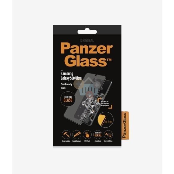 Apsauginis stiklas Samsung Galaxy S20 Ultra (Juodas) PanzerGlass Premium +++ TOP Saugumas