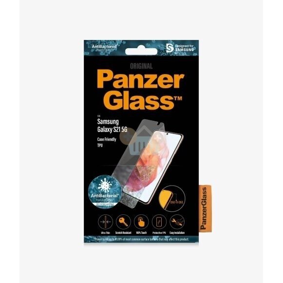 Apsauginis stiklas Samsung Galaxy S21 (Skaidrus) PanzerGlass Premium +++ TOP Saugumas Apsauginis stiklas Samsung Galaxy S21 (Skaidrus) PanzerGlass Premium +++ TOP Saugumas