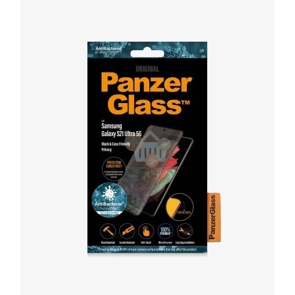 Apsauginis stiklas Samsung Galaxy S21 Ultra (Juodas) PanzerGlass Premium +++ TOP Privatumas Apsauginis stiklas Samsung Galaxy S21 Ultra (Juodas) PanzerGlass Premium +++ TOP Privatumas