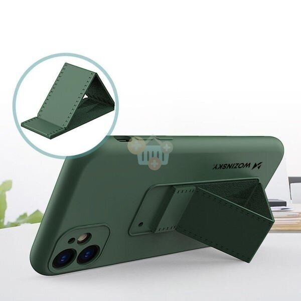 Apple iPhone 11 silikoninis dėklas Wozinsky Kickstand Case (šviesiai mėlynas) +++ TOP Funkcionalumas 1 Apple iPhone 11 silikoninis dėklas Wozinsky Kickstand Case (šviesiai mėlynas) +++ TOP Funkcionalumas 1