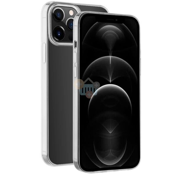 Apple iPhone 12, 12 Pro dėklas BeHello ThinGel (skaidrus) +++ TOP Komfortas