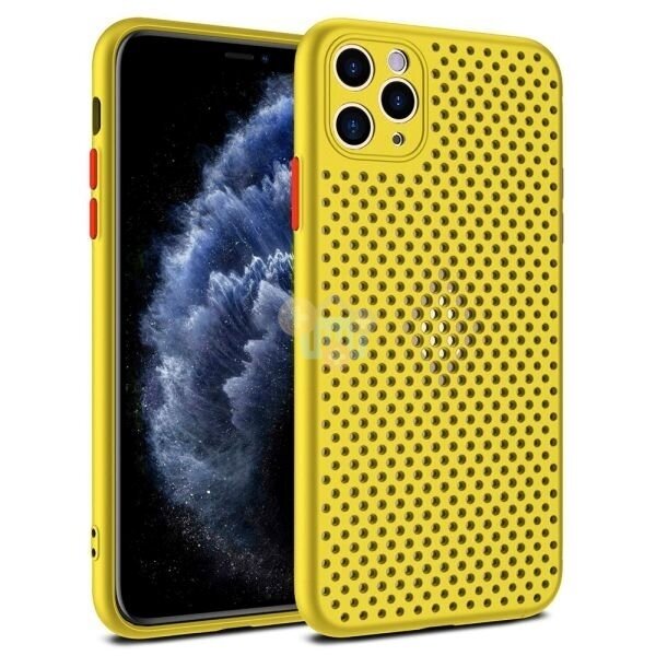 Apple iPhone 12 Pro Max dėklas Breath Case (geltonas) +++ TOP Komfortas Apple iPhone 12 Pro Max dėklas Breath Case (geltonas) +++ TOP Komfortas