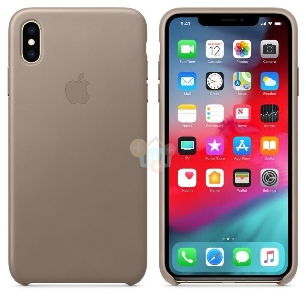 Apple iPhone XS Max odinis dėklas (pilkas) MRWR2ZM/A +++ TOP Kokybė 1 Apple iPhone XS Max odinis dėklas (pilkas) MRWR2ZM/A +++ TOP Kokybė 1