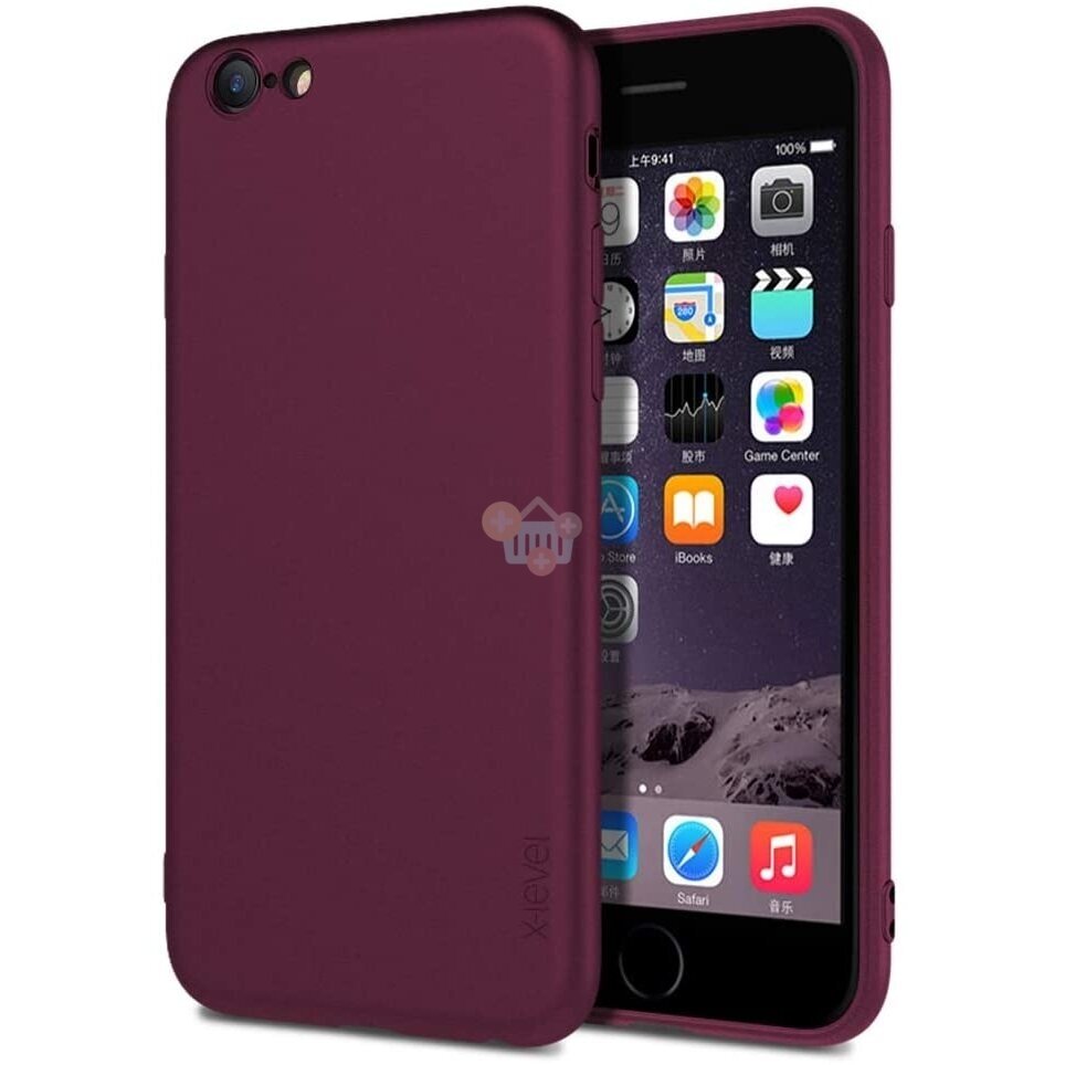 Apple iPhone 6/6S dėklas X-Level Guardian (bordo) +++ TOP Komfortas Apple iPhone 6/6S dėklas X-Level Guardian (bordo) +++ TOP Komfortas
