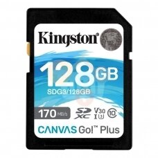 Atminties kortelė Kingston Canvas Go! Plus 128 GB SD