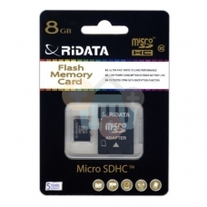 Atminties kortelė Ridata micro SDHC 8GB class10