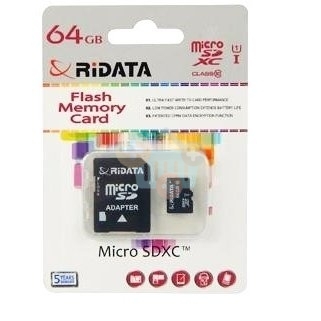Atminties kortelė Ridata micro SDHC 64GB class10 U1