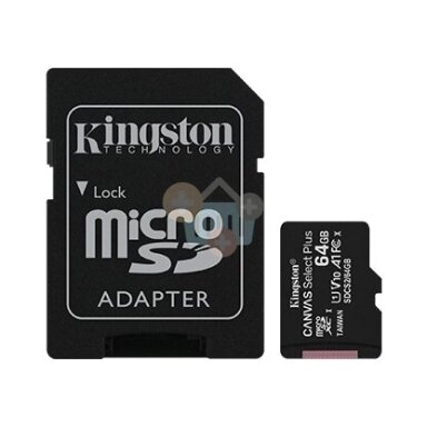 Atminties kortelė Kingston microSDXC 64GB UHS-I Atminties kortelė Kingston microSDXC 64GB UHS-I