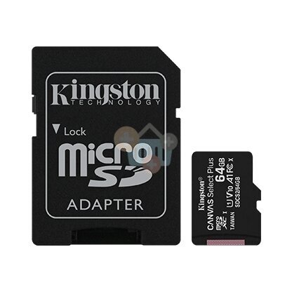 Atminties kortelė Kingston microSDXC 64GB UHS-I Atminties kortelė Kingston microSDXC 64GB UHS-I