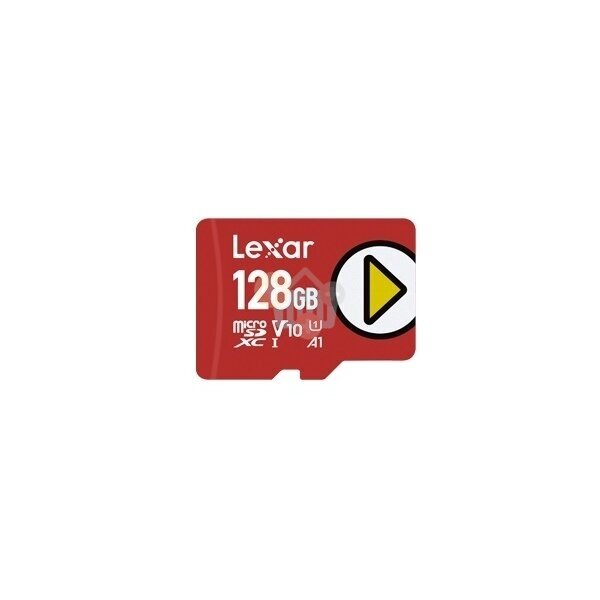 Atminties kortelė LEXAR microSDXC 128GB UHS-I, class 10, raudona Atminties kortelė LEXAR microSDXC 128GB UHS-I, class 10, raudona