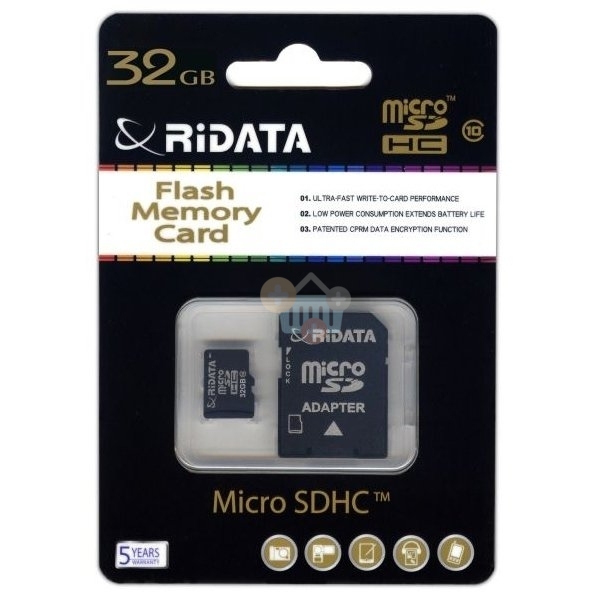 Atminties kortelė Ridata micro SDHC 32GB class10 Atminties kortelė Ridata micro SDHC 32GB class10