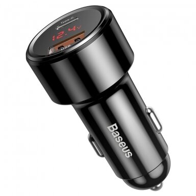 Automobilinis kroviklis Baseus Magic Series 2X USB Type-C 45W : PPS - Quick Charge 4.0+ / QC3.0